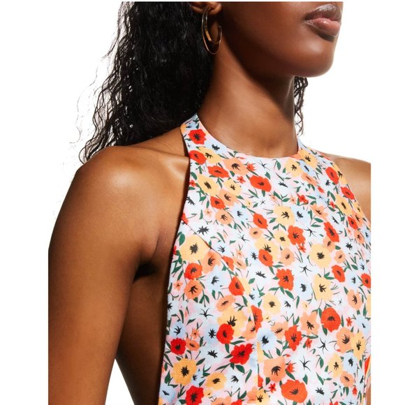 Agua by Agua Bendita Magnolia Printed Linen Halter Maxi Dress - Picture 6 of 16